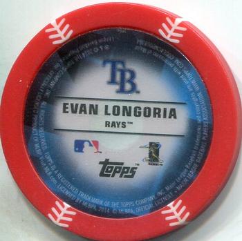 2014 Topps Chipz - Magnets Red #NNO Evan Longoria Back
