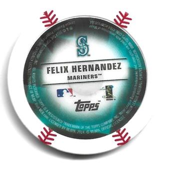 2014 Topps Chipz - Magnets #NNO Felix Hernandez Back