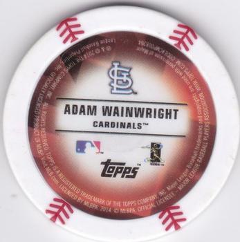 2014 Topps Chipz - Magnets #NNO Adam Wainwright Back