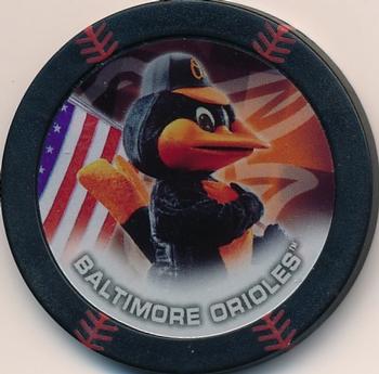 2014 Topps Chipz - Mascots Black #NNO Oriole Bird Front