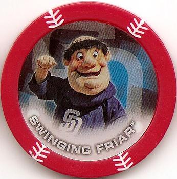 2014 Topps Chipz - Mascots Red #NNO Swingin Friar Front