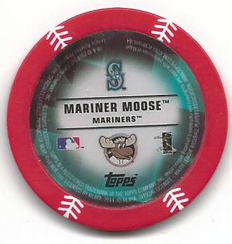 2014 Topps Chipz - Mascots Red #NNO Mariner Moose Back