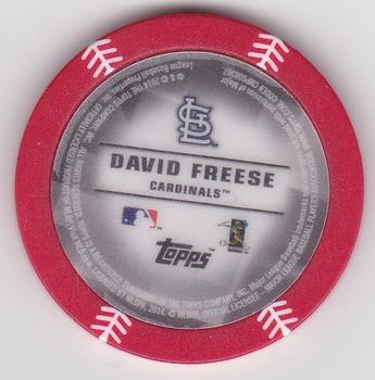 2014 Topps Chipz - Red #NNO David Freese Back