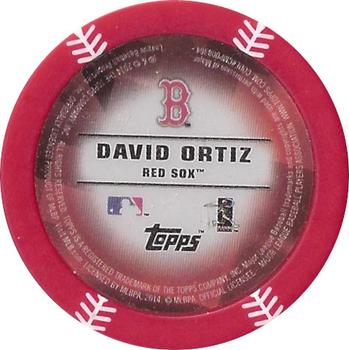 2014 Topps Chipz - Red #NNO David Ortiz Back
