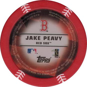 2014 Topps Chipz - Red #NNO Jake Peavy Back