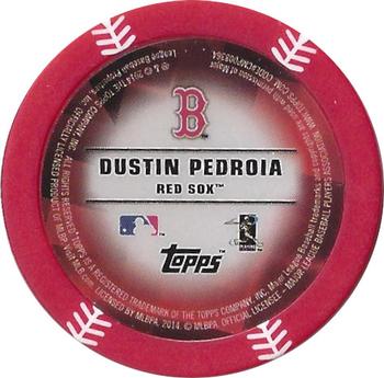 2014 Topps Chipz - Red #NNO Dustin Pedroia Back
