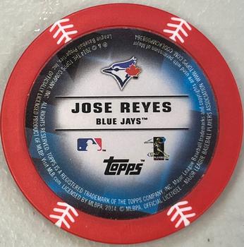 2014 Topps Chipz - Red #NNO Jose Reyes Back