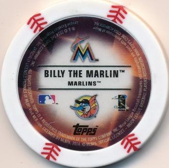 2014 Topps Chipz - Mascots #NNO Billy the Marlin Back