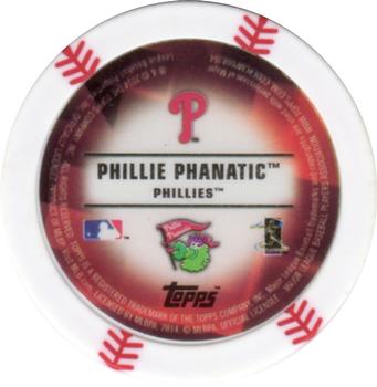 2014 Topps Chipz - Mascots #NNO Phillie Phanatic Back
