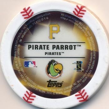 2014 Topps Chipz - Mascots #NNO Pirate Parrot Back