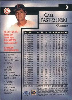 1999 Sports Illustrated Greats of the Game #8 Carl Yastrzemski Back