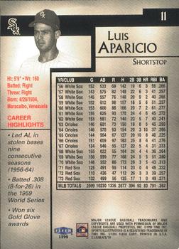 1999 Sports Illustrated Greats of the Game #11 Luis Aparicio Back