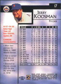 1999 Sports Illustrated Greats of the Game #17 Jerry Koosman Back