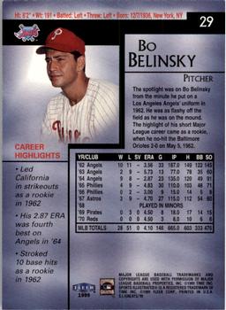 1999 Sports Illustrated Greats of the Game #29 Bo Belinsky Back