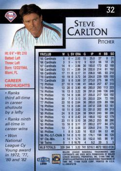 1999 Sports Illustrated Greats of the Game #32 Steve Carlton Back