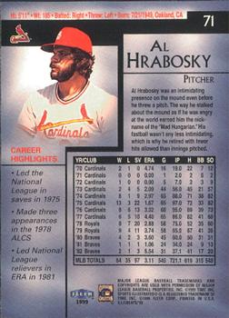 1999 Sports Illustrated Greats of the Game #71 Al Hrabosky Back