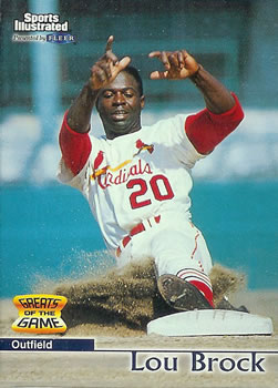 1999 Sports Illustrated Greats of the Game #43 Lou Brock Front