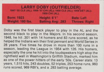 1987 Hygrade All-Time Greats #NNO Larry Doby Back