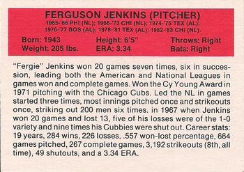 1987 Hygrade All-Time Greats #NNO Ferguson Jenkins Back