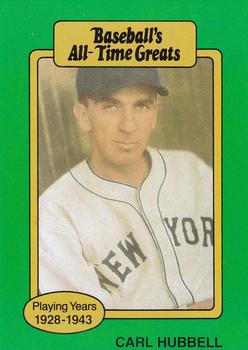 1987 Hygrade All-Time Greats #NNO Carl Hubbell Front