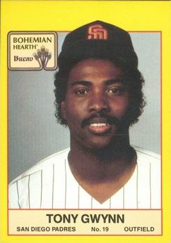 1987 Bohemian Hearth Bread San Diego Padres #NNO Tony Gwynn Front