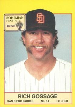 1987 Bohemian Hearth Bread San Diego Padres #NNO Rich Gossage Front