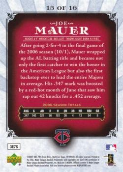 2007 Upper Deck Minnesota Twins Awards Weekend #15 Joe Mauer Back
