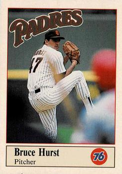 1990 Unocal San Diego Padres #23 Bruce Hurst Front