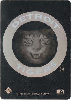1991 Upper Deck - Team Logo Holograms #NNO Detroit Tigers Front