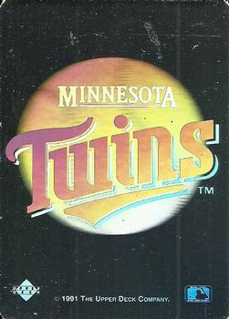 1991 Upper Deck - Team Logo Holograms #NNO Minnesota Twins Front
