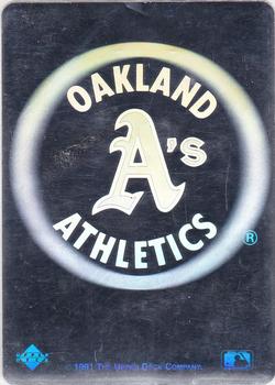 1991 Upper Deck - Team Logo Holograms #NNO Oakland Athletics Front