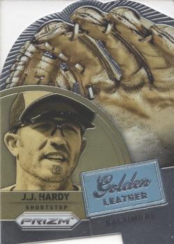 2014 Panini Prizm - Golden Leather Die Cut #14 J.J. Hardy Front