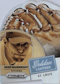 2014 Panini Prizm - Golden Leather Die Cut Prizms #6 Adam Wainwright Front