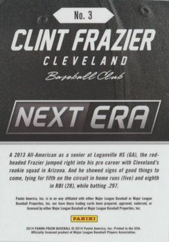 2014 Panini Prizm - Next Era Prizms #3 Clint Frazier Back