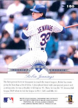 1997 Leaf #180 Robin Jennings Back