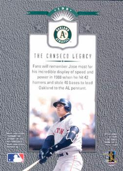 1997 Leaf #195 Jose Canseco Back