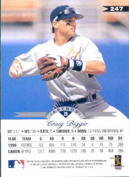 1997 Leaf #247 Craig Biggio Back