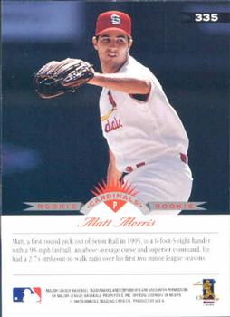 1997 Leaf #335 Matt Morris Back