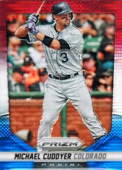 2014 Panini Prizm - Prizms Red White and Blue Pulsar #8 Michael Cuddyer Front