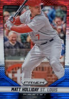 2014 Panini Prizm - Prizms Red White and Blue Pulsar #20 Matt Holliday Front