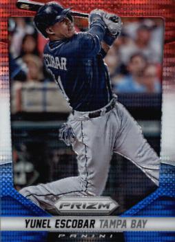 2014 Panini Prizm - Prizms Red White and Blue Pulsar #25 Yunel Escobar Front