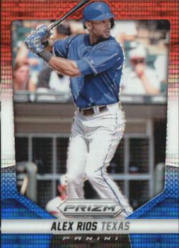 2014 Panini Prizm - Prizms Red White and Blue Pulsar #64 Alex Rios Front