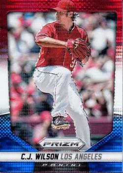 2014 Panini Prizm - Prizms Red White and Blue Pulsar #83 C.J. Wilson Front