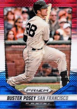 2014 Panini Prizm - Prizms Red White and Blue Pulsar #84 Buster Posey Front