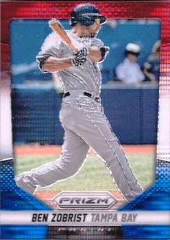 2014 Panini Prizm - Prizms Red White and Blue Pulsar #89 Ben Zobrist Front