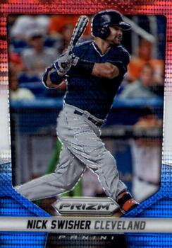 2014 Panini Prizm - Prizms Red White and Blue Pulsar #144 Nick Swisher Front