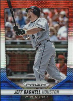 2014 Panini Prizm - Prizms Red White and Blue Pulsar #165 Jeff Bagwell Front