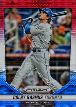 2014 Panini Prizm - Prizms Red White and Blue Pulsar #110 Colby Rasmus Front