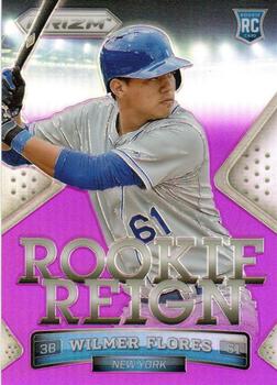2014 Panini Prizm - Rookie Reign Prizms Purple #16 Wilmer Flores Front
