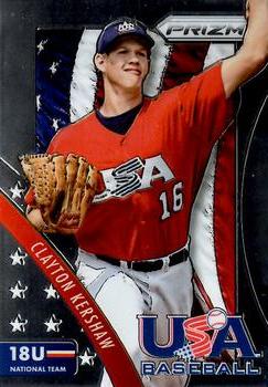 2014 Panini Prizm - USA Baseball #9 Clayton Kershaw Front